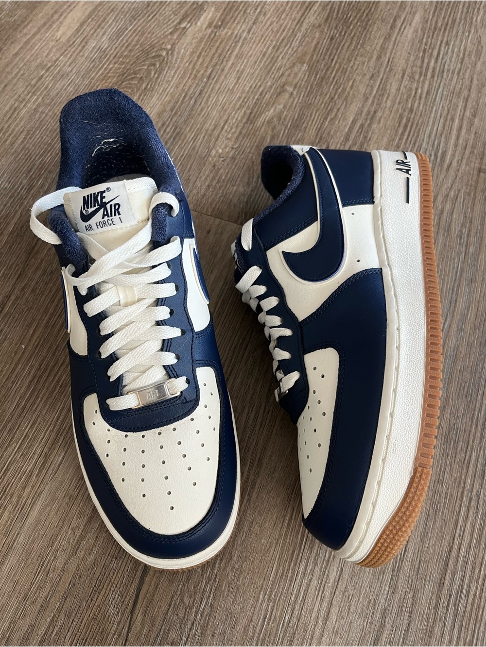 DQ7659-101 Nike Air Force 1 Navy/White  College Pack no box